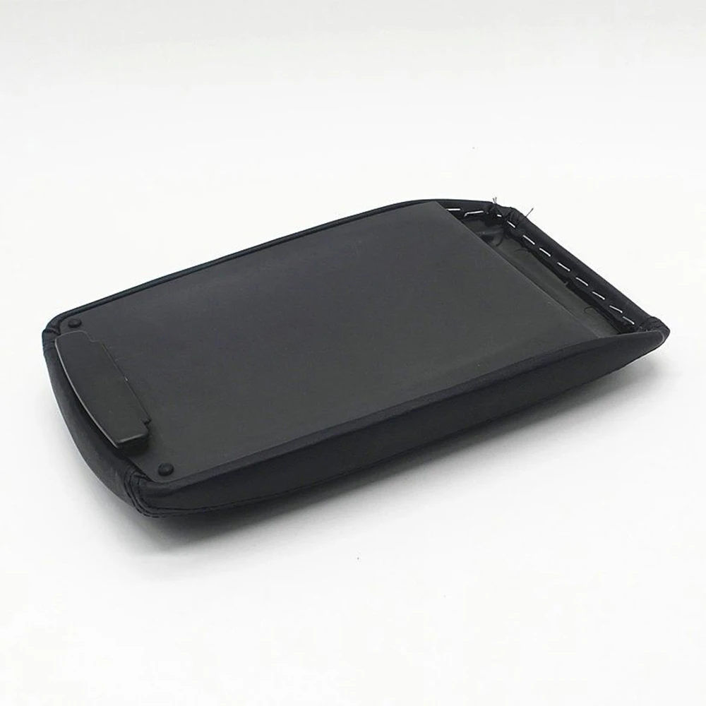 Черная искусственная кожа Центральная консоль подлокотник Крышка для AUDI A6 S6 2005