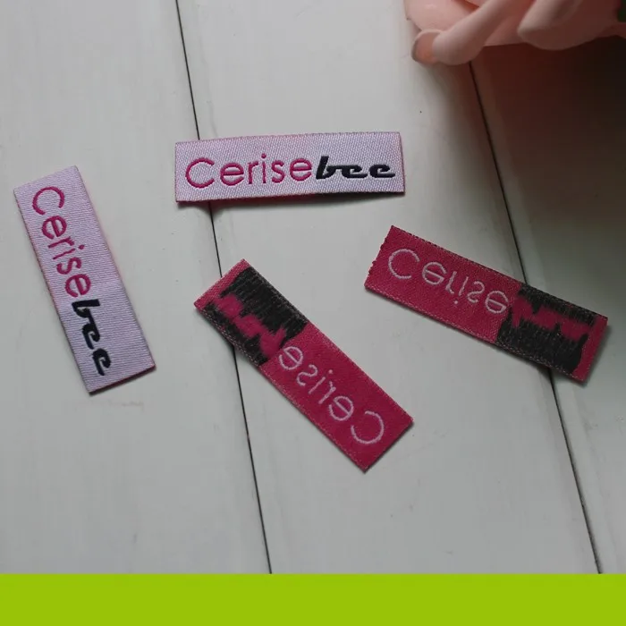 Personalized glue fabrics woven labels stamp backside stick private brand 1000pcs lot | Дом и сад