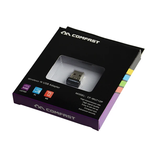 COMFAST 150 Мбит/с беспроводной Mini USB WiFi адаптер внешний приемник Портативный