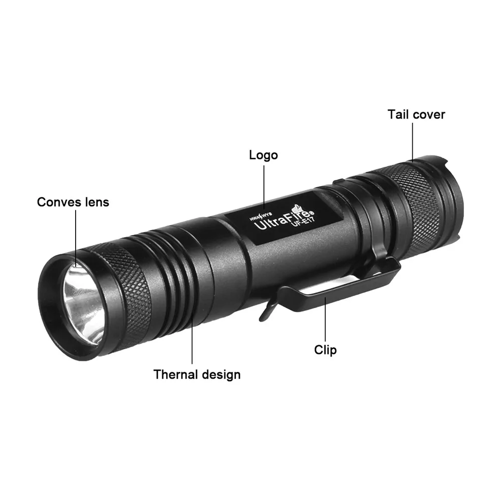 

Ultrafire tactical flashlight XM-L T6 USB charging zoom torch lantern LED glare flashlight 18650 flashlight luz handheld flash l