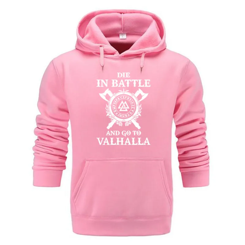 Odin Викинги Толстовка для мужчин Die In Battle And Go To Valhalla модные толстовки Зима Осень Хип Хоп Уличная