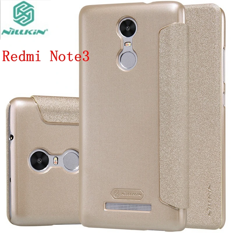 Nillkin Smart Sleep Leather Flip Cover Case For Xiaomi Redmi Note 3 Case Redmi Note 3 Pro Prime Phone Case With Retail Package