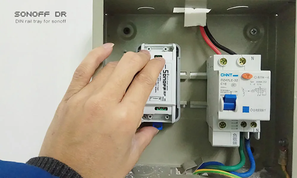 Itead Sonoff dr Din Rail лоток монтируемый регулируемый держатель дешевый набор решений для большинства продуктов Sonoff основные RF Pow TH10/16 двойной G1