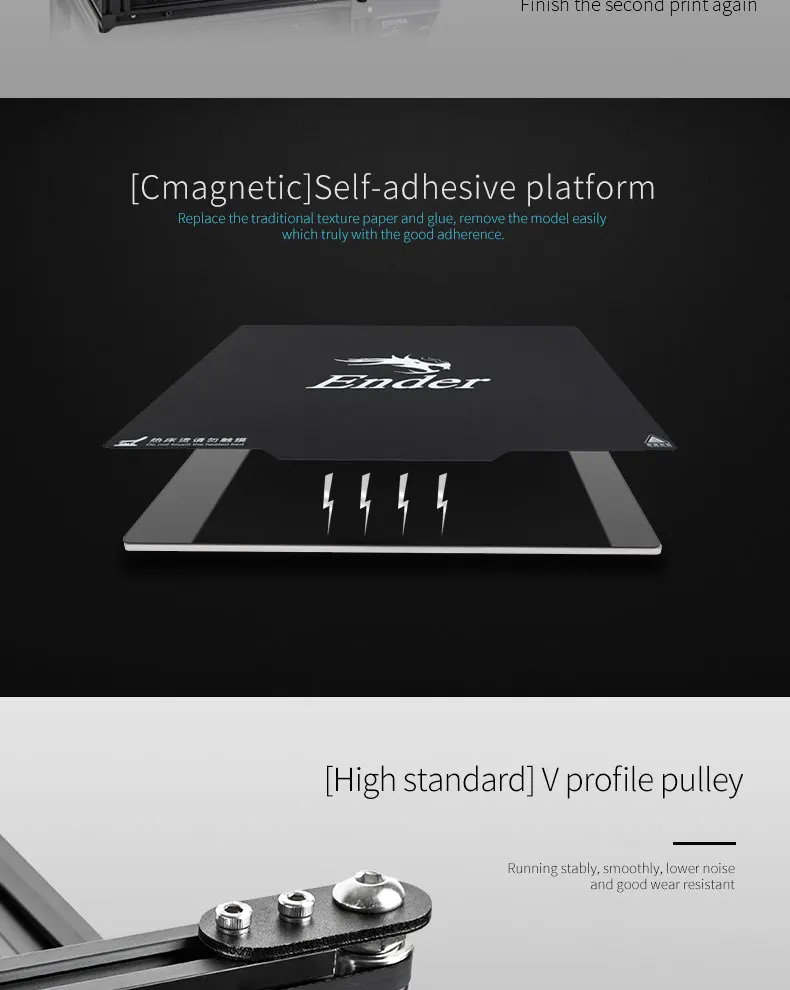 Creality Ender 5 3d принтер наборы MK10 экструзионный механизм простой выравнивание