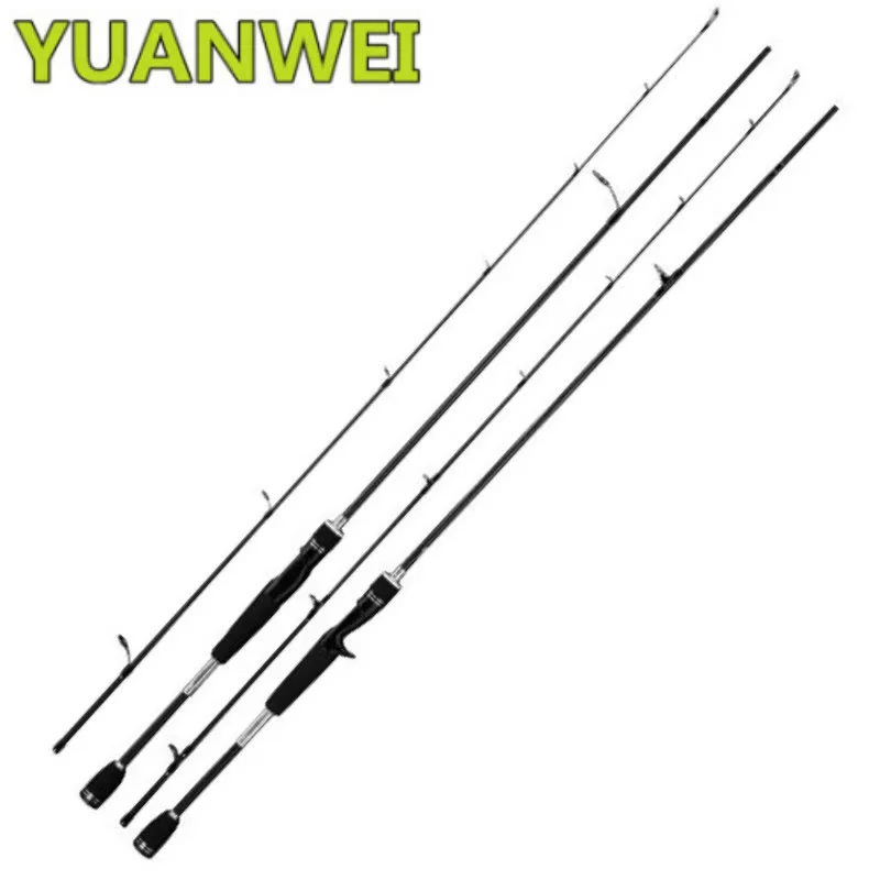

YUANWEI 2.4m Spinning Casting Fishing Rod 2 Sections EVA Handle 99% Carbon Fishing Rod Vara De Pesca SIC Guide Ring Lure Rod