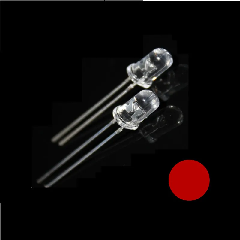 100 шт./лот 5 мм DC3.0-3.2V 2 0 в длинный контакт белый теплый красный синий зеленый
