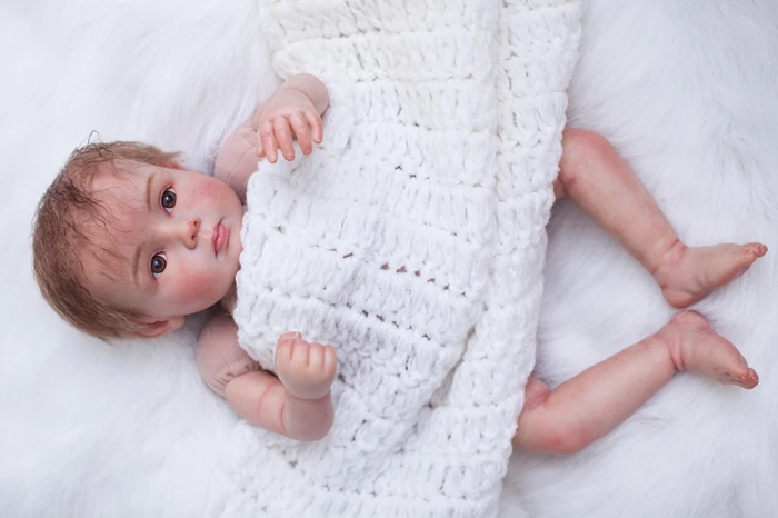 50 см мягкая силиконовая кукла Reborn Baby Doll игрушка для новорожденного мальчика
