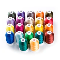 new brother colors series computer embroidery thread filament trilobal polyester 1000m22 120d2 super sheen high strength