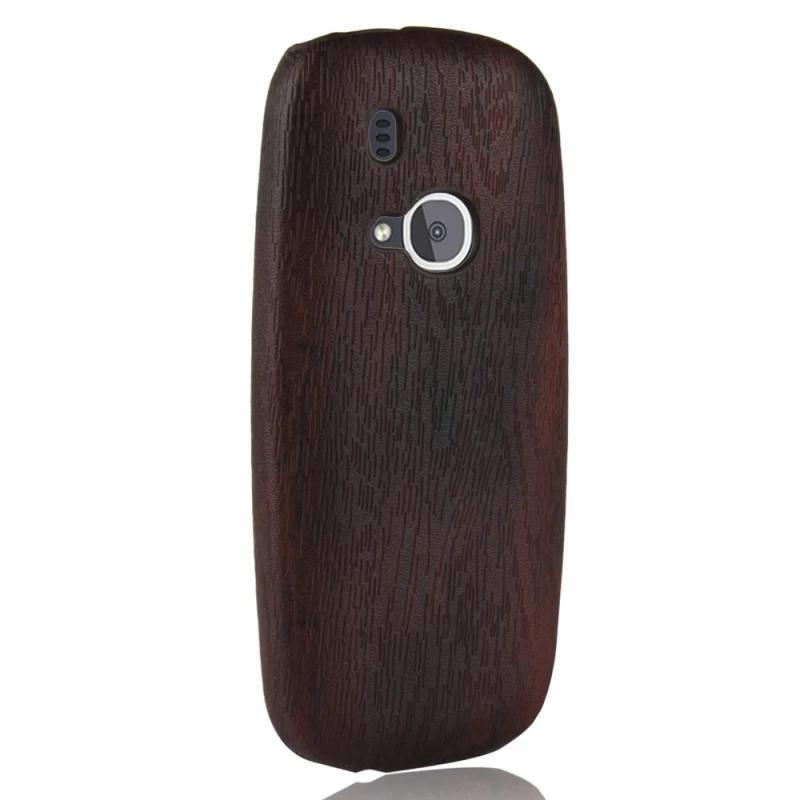 Leather Case For Nokia 3310 Wood grain PU Cases + PC Hard Cover hard Shell Bag for Nokia3310 funda capas | Мобильные телефоны и