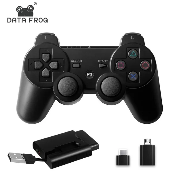 02 Данных лягушка Беспроводной игры геймпады для PS3/PS2 пульт дистанционного управления Джойстик для Playstation2/3 геймпад для оконные рамы для приставки Android Smart ТВ/ТВ коробка - Цвет: 02