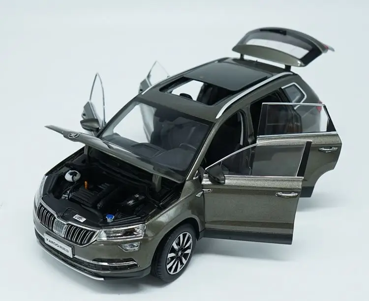1:18 литая модель для Skoda KAROQ Sportline коричневый внедорожник игрушечный автомобиль миниатюрная коллекция