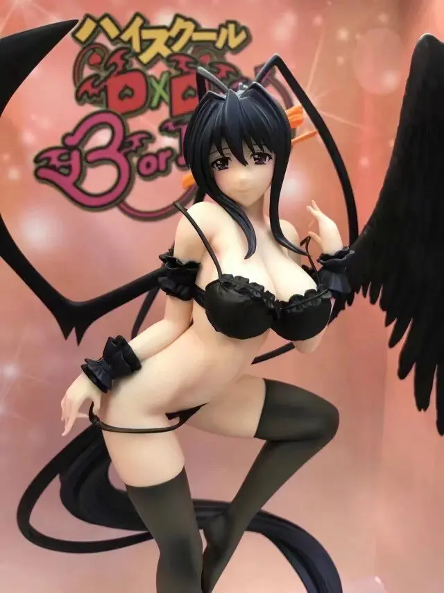 25CM High School Dxd Akeno Himejima Seduction sexy Anime Cartoon Action Figure PVC toys Collection figures for friends gifts | Игрушки и