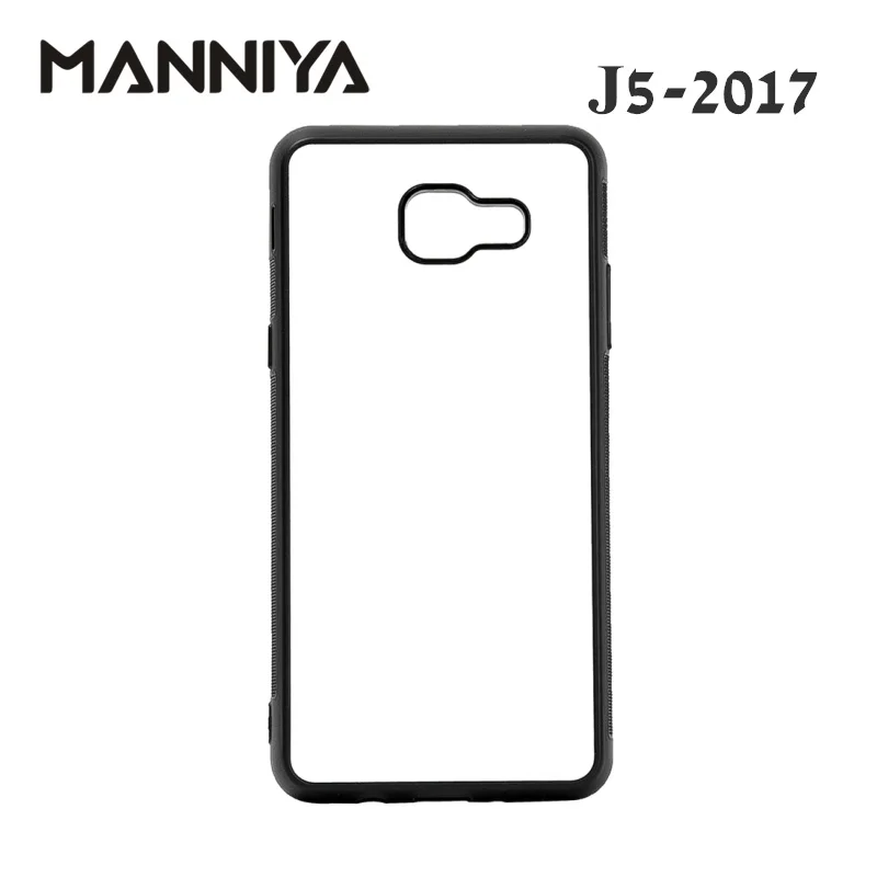 Manniya Blank резина для сублимации ТПУ чехол для Samsung Galaxy J3 J4 J5 J6 J7 J8 с Алюминий вставки 10 шт./лот