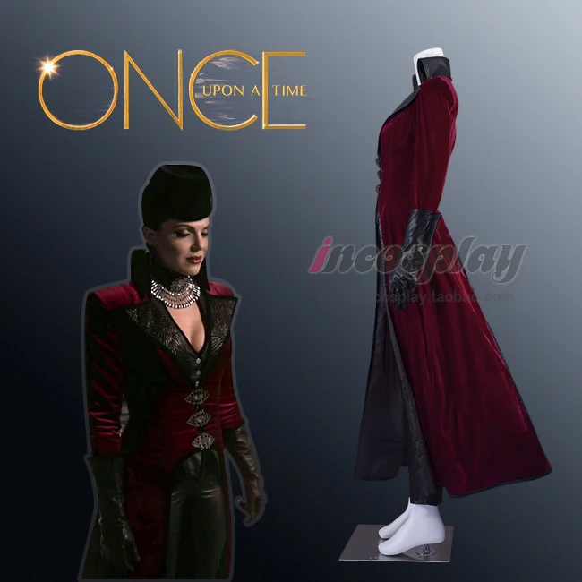 Маскарадный костюм Once Upon a Time злой королевы реджины на хэллоуин изготовленный
