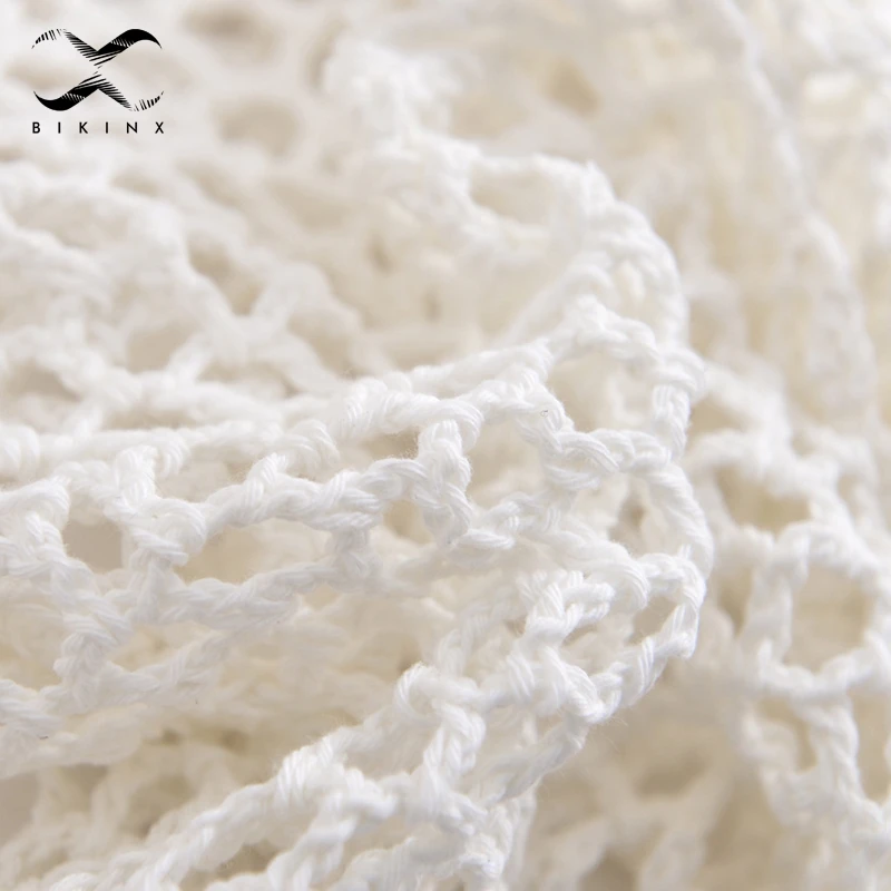Bikinx ручная работа крючком накидка белое пляжное платье 2018 белый купальник