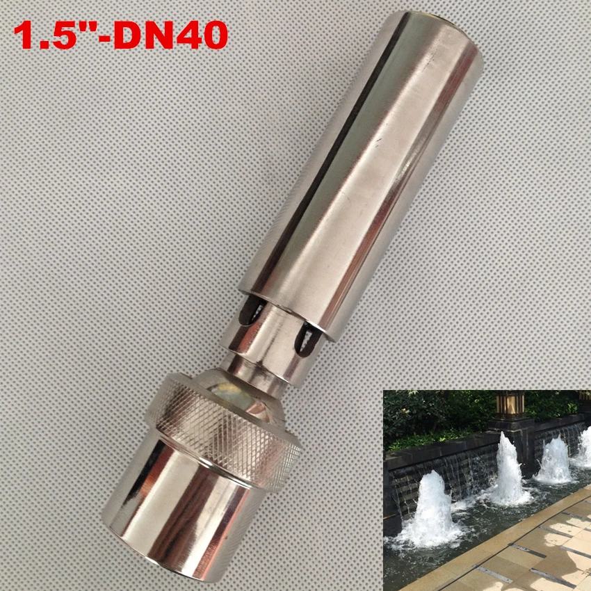 Brand New Stainless Steel 1.5" DN40 Air-Added Bubbling Fountain Nozzle Spray