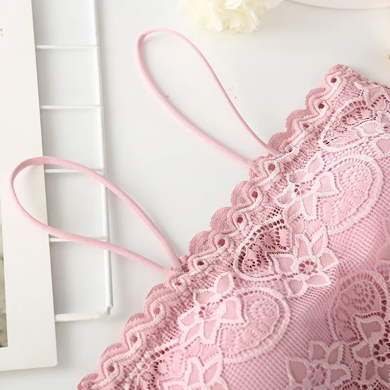 Женский кружевной топ с вышивкой мягкий дышащий бюстгальтер женское нижнее