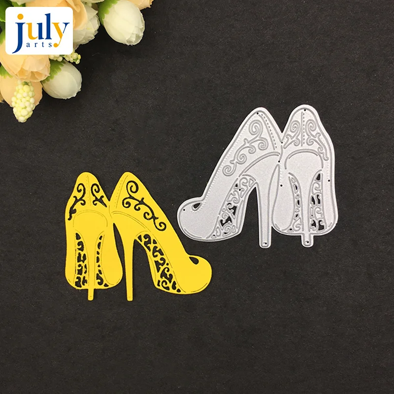 

Julyarts Scrapbook DIY Carbon Steel Metal Cutting Dies High Heels Embossing Cutter Die Paper Dropshipping Snijmal En Embossing