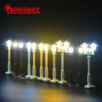 briksmax led street lamps set can decorate all building blocks toys city series blocks bricks toy for kids christmas gift