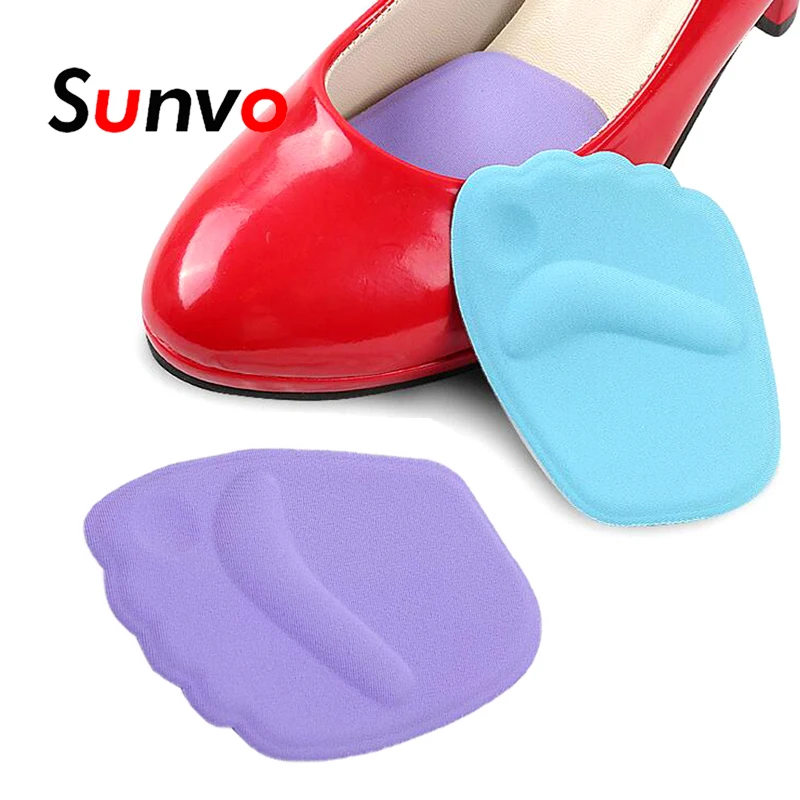 

Sunvo 3D Silicone Gel Forefoot Pad for Women High Heels Inserts Front Insoles Reduces Friction Massage Foot Care Shoes Pads