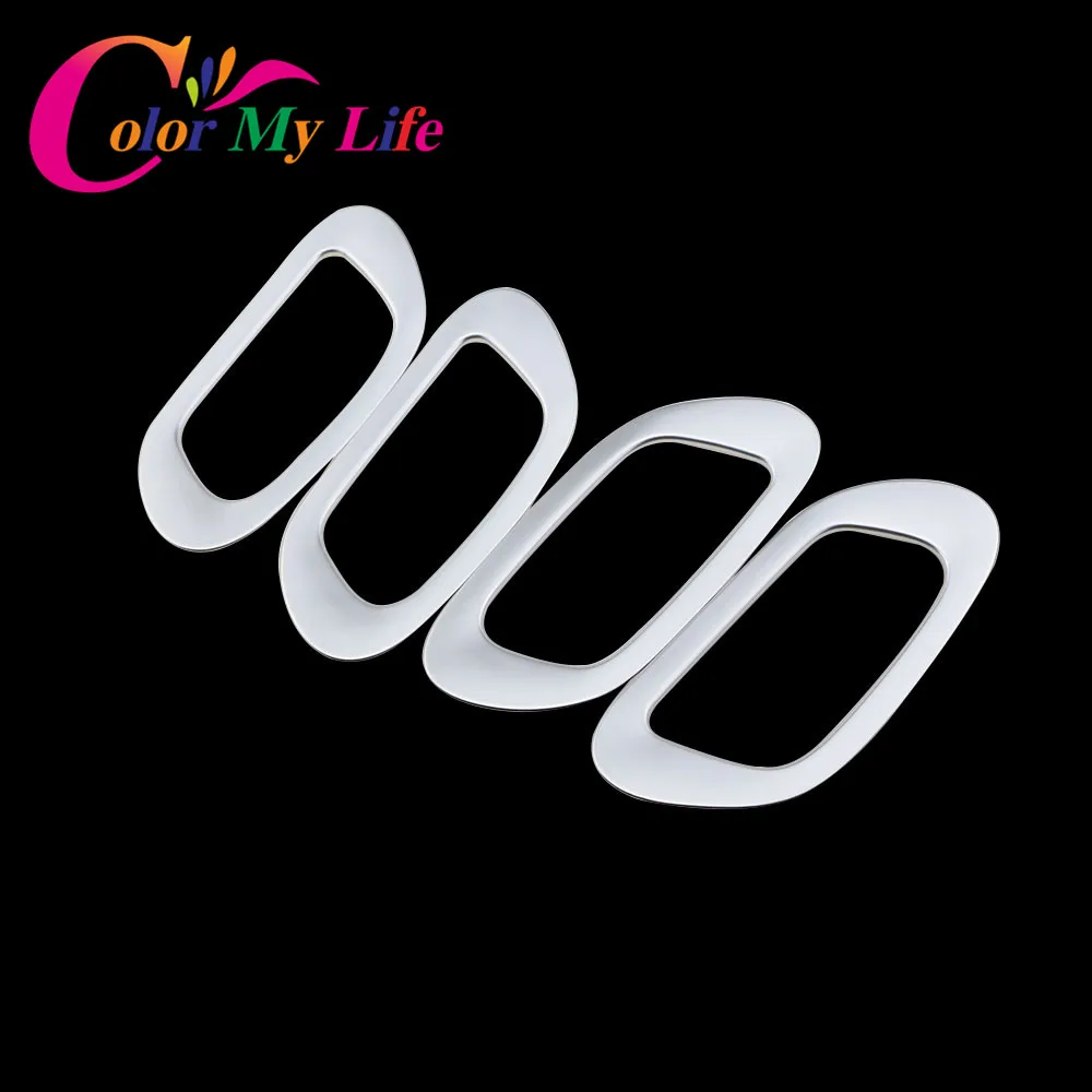 

Color My Life ABS Chrome Car Inner Door Handle Decoration Cover Sticker for Honda HRV HR-V Vezel 2014 2015 2016 2017 Accessories