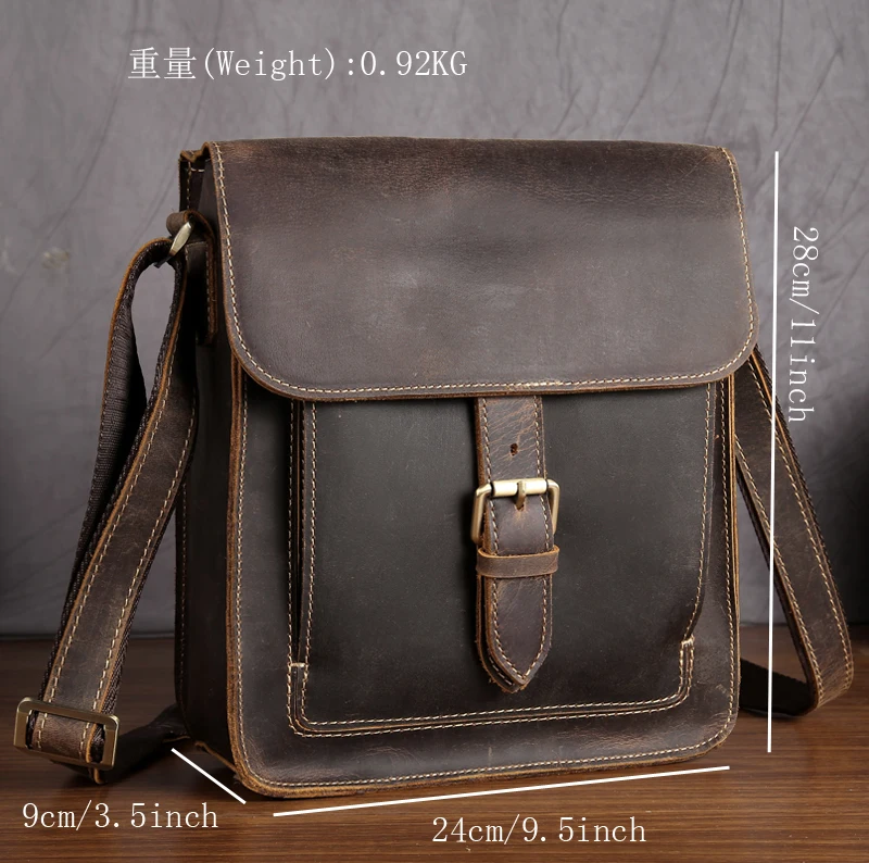 Винтажная Повседневная сумка мессенджер из натуральной кожи на молнии|bag for|bags for