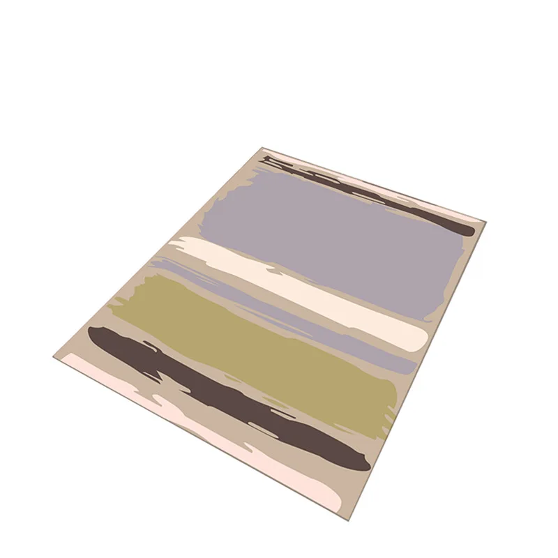 Короткий меховой ковер 3D большой черный белый гостиная спальня красочный