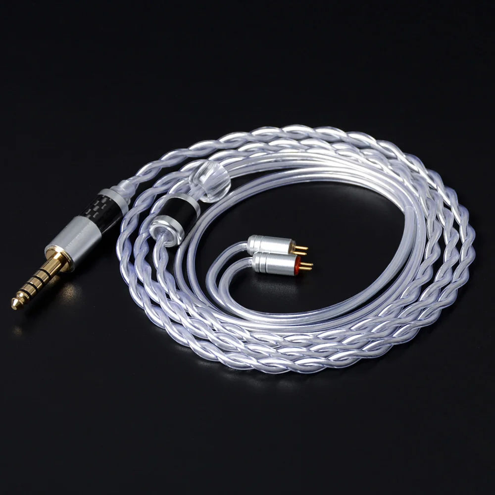 NiceHCK OCC смешанный посеребренный кабель 3 5/2 5/4 4 мм MMCX/2Pin для TFZ KXXS Kanas LZ A7 TANCHJIM NX7