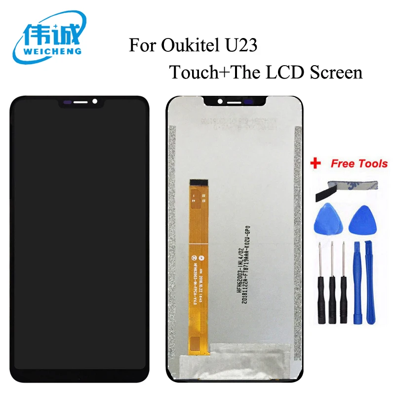 Для Oukitel U23 ЖК-дисплей + сенсорный экран дигитайзер в сборе запасные части для ЖК