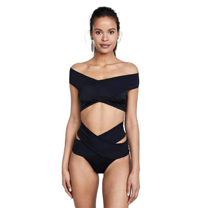 Bikinis 2019 Push Up Mujer High Waist Biquini Swimsuit Sexy Swimwear Women Tanga Bandeau Black Maillot De Bain Femme Badpak | Женская
