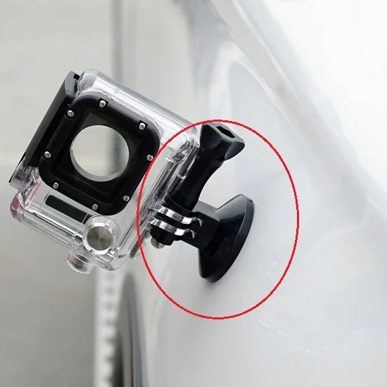 Фото Резиновое магнитное автомобильное крепление на присоске с адаптером для штатива