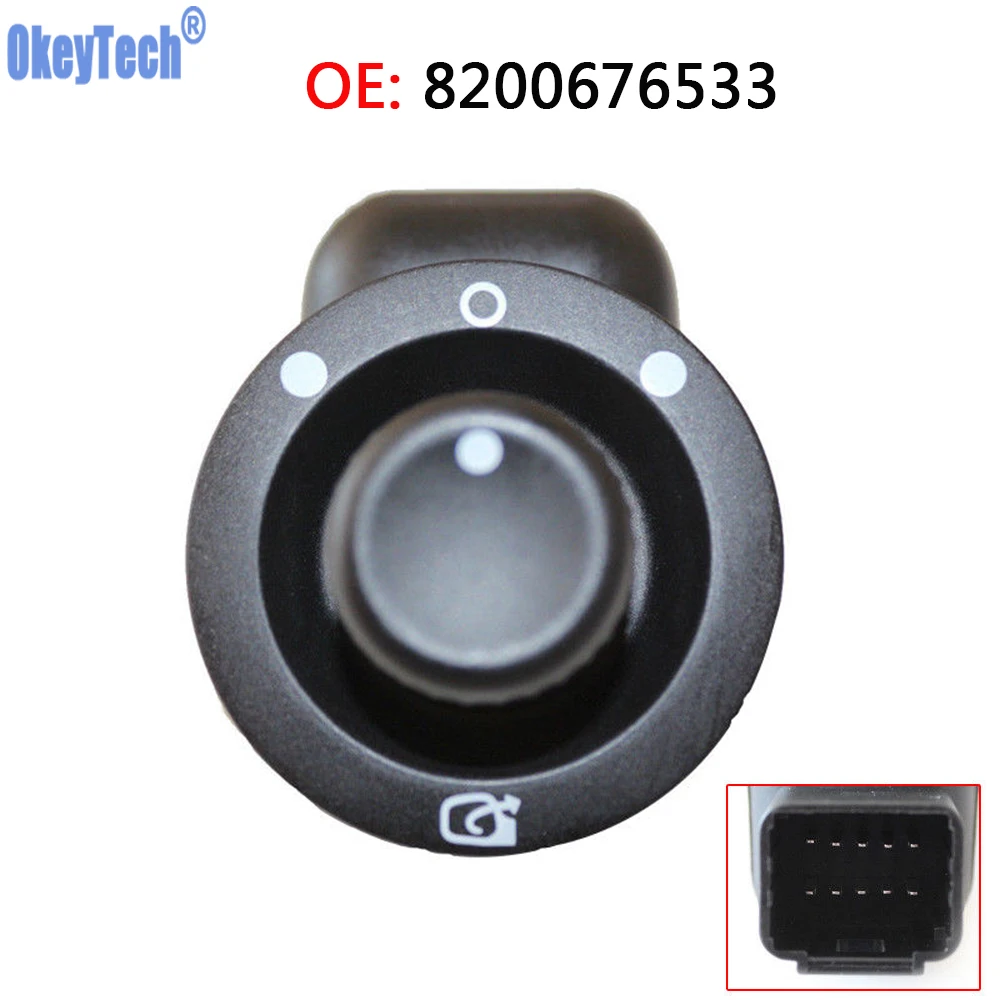 Переключатель управления OkeyTech с зеркалом 8200676533 для Renault Clio III Mk3 Laguna 2 Scenic Megane II Kangoo