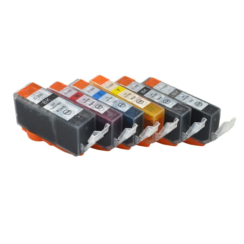 Картридж с совместимыми чернилами BCI325 BCI326 6 шт. Luocai для Canon PGI 325 CLI 326 PIXUS MG8130/MG6130|ink
