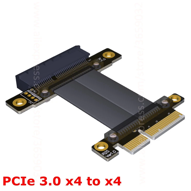 Удлинительный кабель PCIe 3 0x4 Male to x4 Female 32G/bps PCI E III материнская плата 4x Graphics SSD RAID