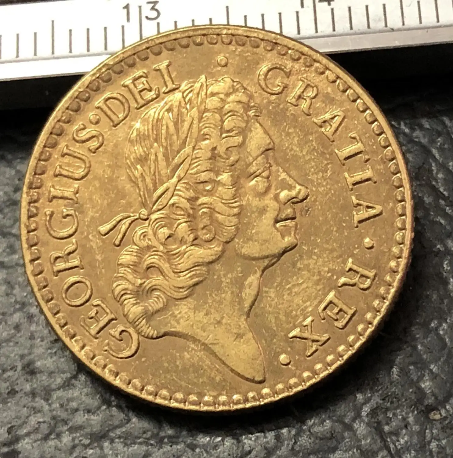 1723 ИРЛАНДИЯ 1 Farthing-Джордж I медная металлическая копия монеты | Дом и сад