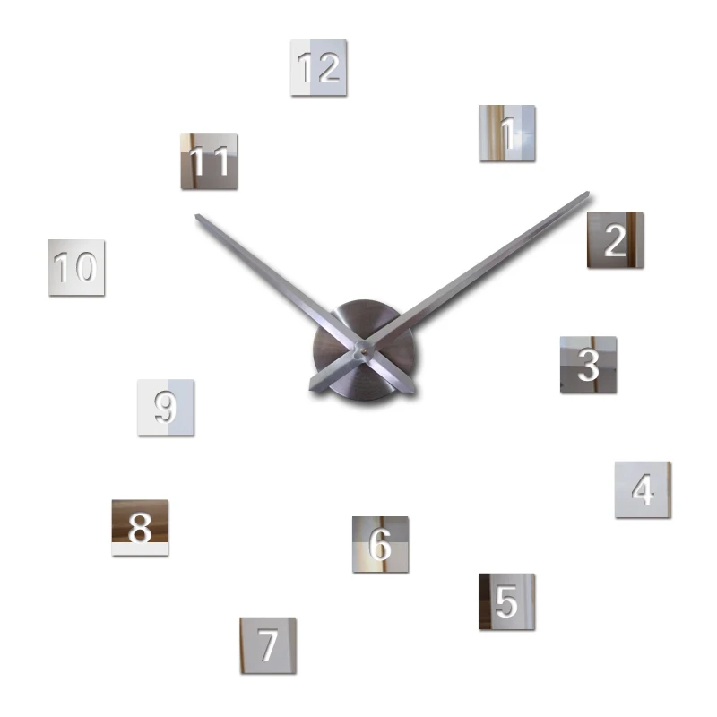 Новые Настенные часы reloj де сравнению кварцевые Европа horloge дома гостиной 3d