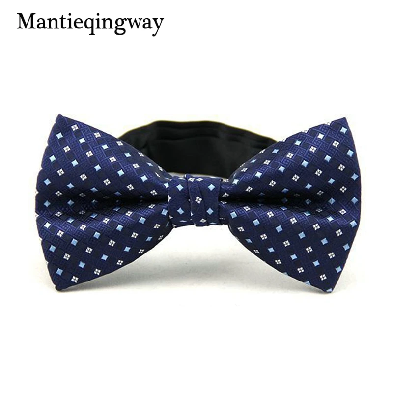Mantieqingway Mens Brand Solid Color Nylon Yarn Party Bowtie 6cm Wide BoW Ties for Men Dot Business Papillon Adult Neackwear | Аксессуары