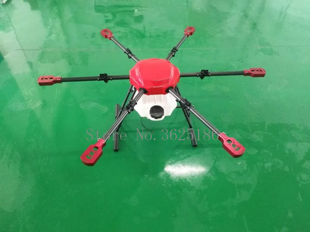 Шесть осей 10L 10 кг сельское хозяйство спрей drone 1450 мм Колесная база чистый зонт из углеродного волокна складная рама и 16 кг для распылительной системы