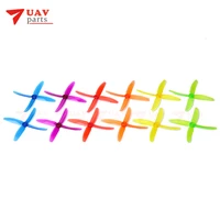 10pairs fpv 4 blade propeller 5040 cwccw xt50404 pc material w jelly color orange props for kit 200 250