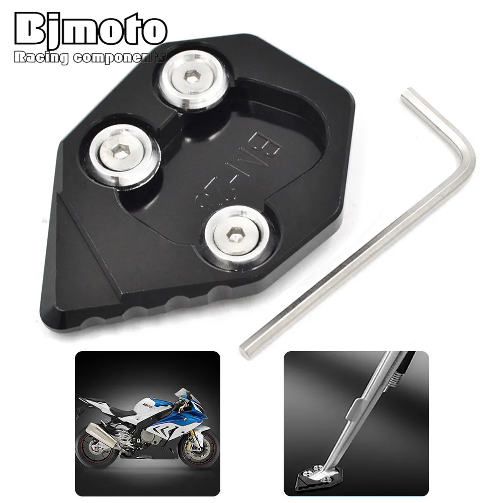 

S 1000RR Motorcycle Accessories Kickstand Support Plate Foot Side Stand Enlarge Extension Pad For BMW S1000RR S1000 RR2015 2016