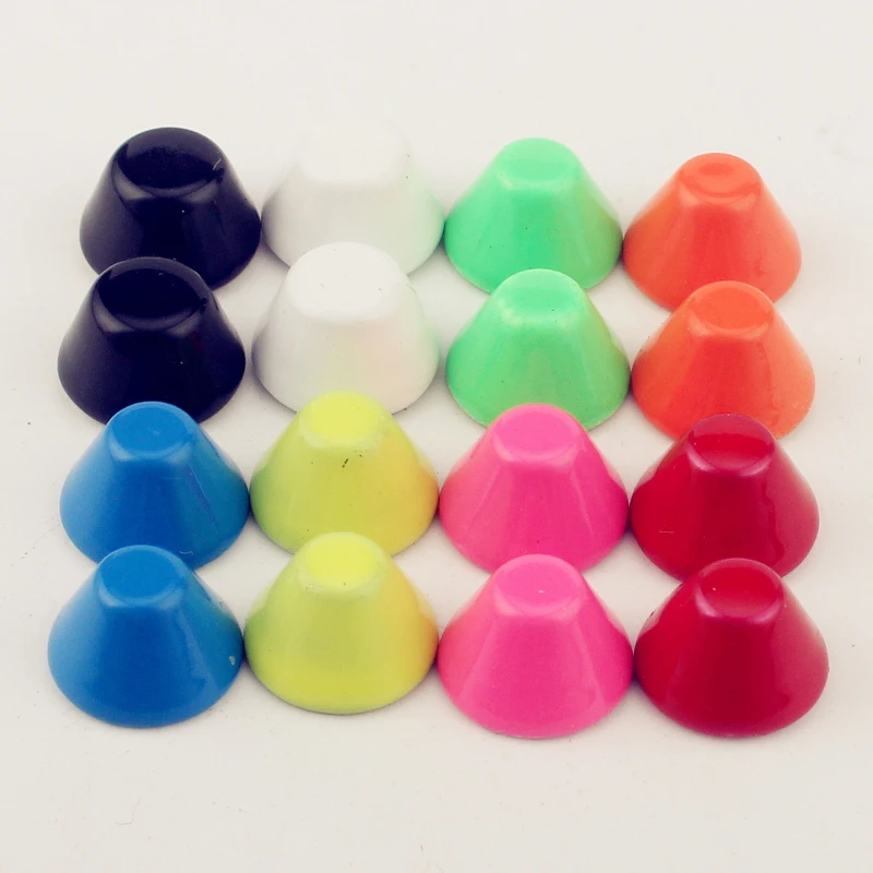 100 sets colorful 10x8mm punk bucket rivets for leather studs and spikes clothes diy accessory shoes bags | Дом и сад