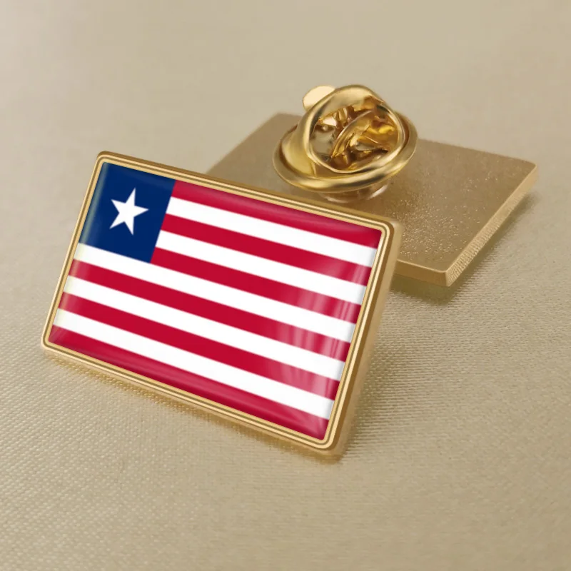 Герб Либерии карта Liberians флаг Национальная эмблема брошь значки нагрудные знаки |