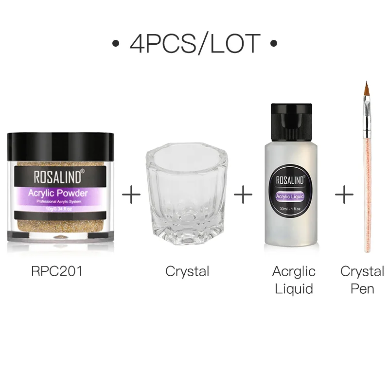 RP-2GLES2TOOLS-01 Розалинд акриловую пудру, поли гель наращивание ногтей Nail Art Украшение с резным орнаментом для маникюра строитель поли ногти дизайна порошок - Цвет: RP-2GLES2TOOLS-01