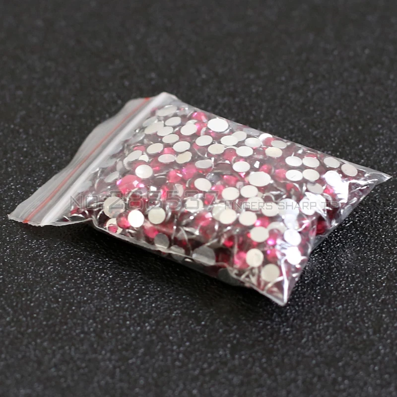 2017 острые наконечники для ногтей 1000 шт. 2 мм 6 разные размеры глубокий розовый