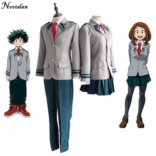

Аниме Boku без герой haku Bakugou Katsuki OCHACO URARAKA Косплэй костюм мой герой Академии школьная Униформа парик
