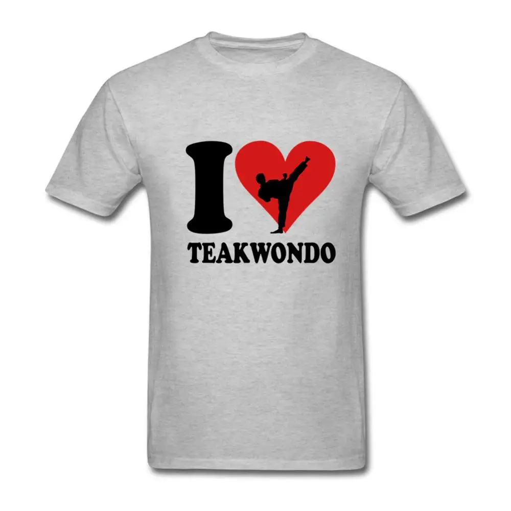 2019 Мужская футболка Большая скидка футболки с коротким рукавом I love Teakwondo Hombre