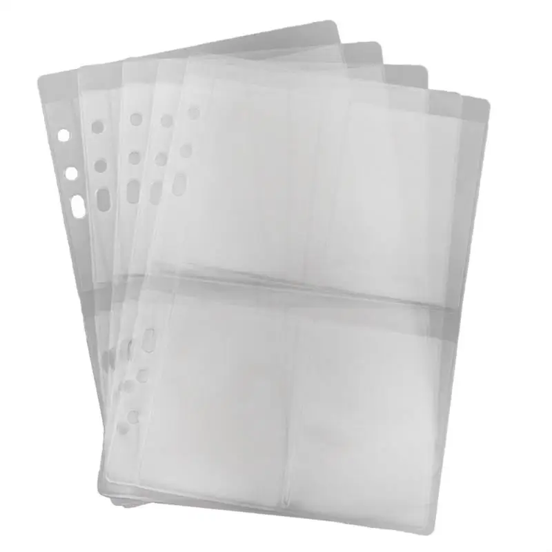 5pcs 4 Grid DIY Скрапбукинг режущие штампы для хранения штампов трафарет Синтетическая кожа хранения Книга коллекция шаблон держатель - Цвет: 5pcs 4 Grid