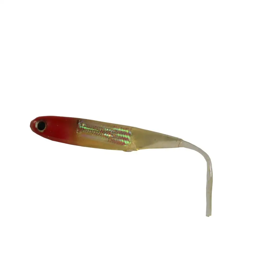 BassLegend мягкие Пластик Flash Minnow приманки для шеда бас Щука приманка 75 мм/1 9 г 10
