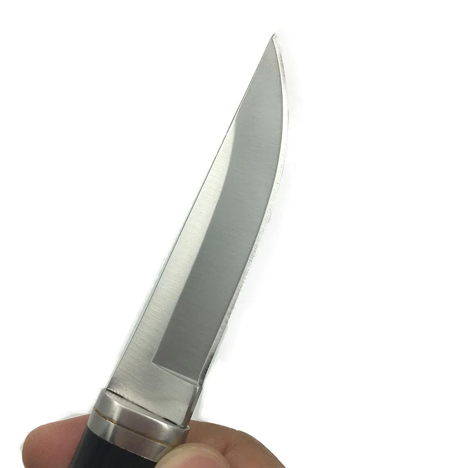 Colour wood+ steel handle Outdoor Camping knife Portable Survival Hunting knives with scabbard fixed blade | Инструменты