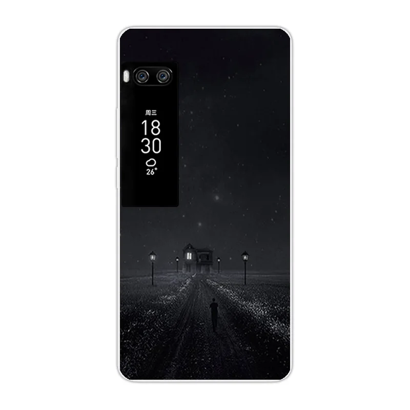 Для Meizu Pro 7 Мягкая силиконовая задняя накладка из ТПУ чехол Защитный Ультра